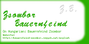 zsombor bauernfeind business card